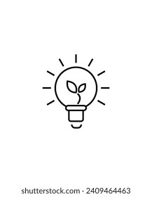 electric blub icon, vector best line icon.