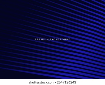 An electric blue background with an arrangement of diagonal geometric lines that creates the illusion of 3D depth, ideal for design projects that require a modern and dynamic feel.