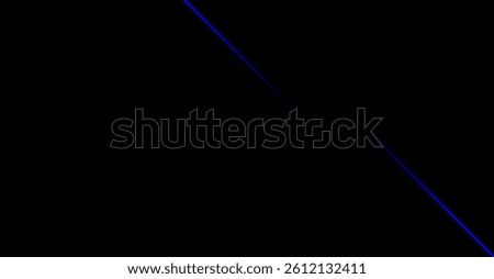 Electric Blue Diagonal Beam on Ominous Background, Energetic Futuristic Lighting, Simple Yet Powerful Abstract Art for Modern Digital Projects