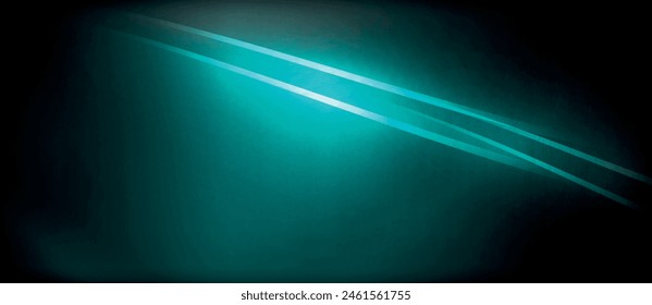 An electric blue light is shining on a dark rectangle, creating a mesmerizing pattern in the darkness. The liquidlike aura resembles a lens flare against the azure sky