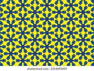 Electric blue line shape wavy