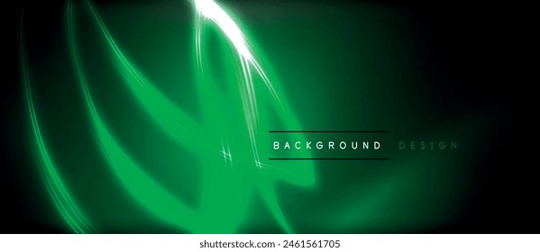 An electric blue neon wave with a magenta circle on a black background, inspired by terrestrial plants. This visual effect lighting is perfect for events or graphic design projects
