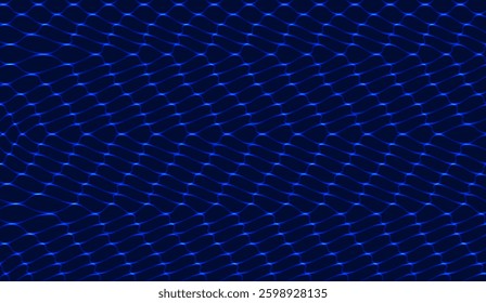 Electric Blue Nexus: A mesmerizing digital canvas showcasing intricate web-like patterns of glowing blue energy, weaving a captivating display of interconnected networks and modern aesthetic appeal