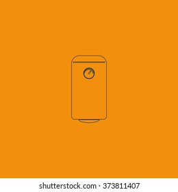 Electric boiler icon.