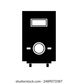 Electric boiler icon illustrated on background