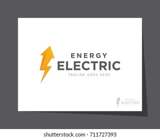 electric bolt logo icon vector template