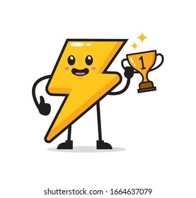Diseño de carácter de mascota de tornillo eléctrico