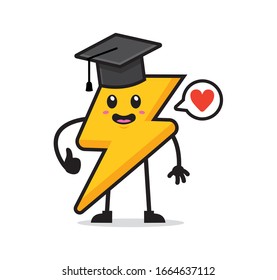 Electric Bolt Mascot Character Design Stock Vector Royalty Free