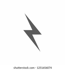 Electric Bolt vector icon. Power Logo