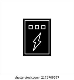 Electric box line icon. vector illustration on white background