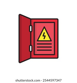 Electric Box Panel icon vector design templates simple and modern concept