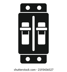 Electric breaker icon simple vector. Circuit box. Safety panel