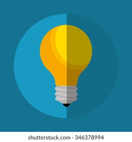Electric bulb icon graphic design, vector illustration