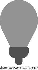 Electric bulb, icon illustration, vector on white background