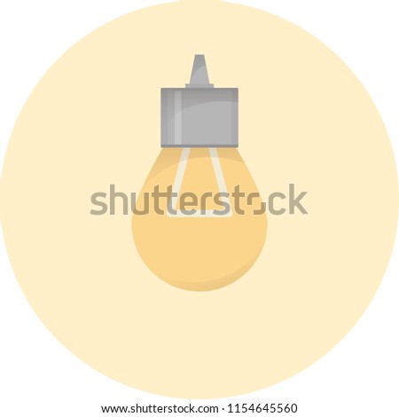 Electric bulb icon, lighting buld, electricity system lamp, vector illustration