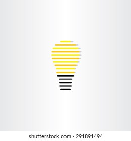 electric bulb icon stylized vector design element