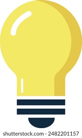 Electric bulb and idea icon vector illustration art