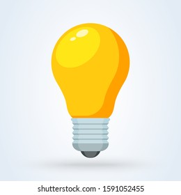 electric bulb and innovation, idea symbol. vector modern design illustration.