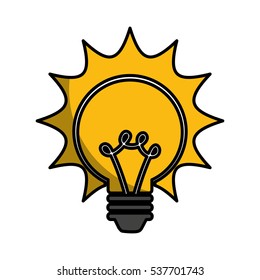 electric bulb isolated icon vector illustration design