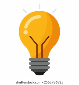 electric bulb and electric light vector icon on white background