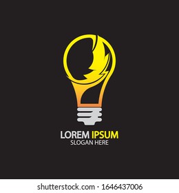 Design-Vorlage für elektrische Glühbirnen und Icon-Vektorillustration.