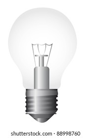 electric bulb  over white background. vector