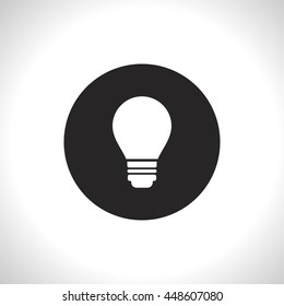 electric bulb vector icon