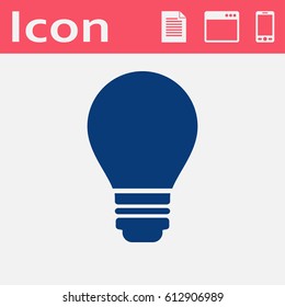 electric bulb vector icon