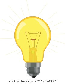 An electric bulb vector illustration