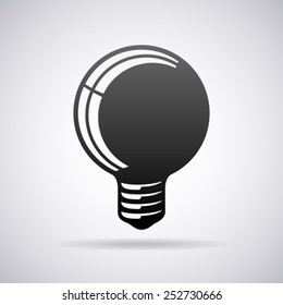 Electric bulb vector logo template