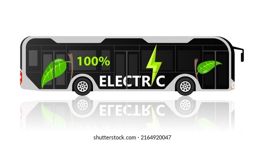 Electric bus 100% electric green energy