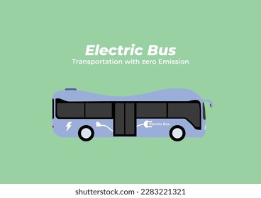 Afiches de autobuses eléctricos. Transporte público ecológico. Afiche ambientalmente amigable. Afiche de afiche sobre energía renovable