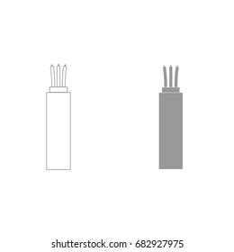 Electric cable icon .
