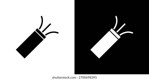 Concepto de diseño de iconos de cable eléctrico. iconos planos de Vector