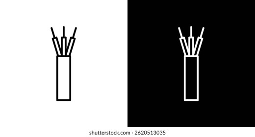 Electric cable icon vector, illustration logo template in trendy style
