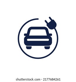 electric car 3 glyph icon design vector image