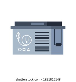 electric car battery energy alternative vector illustration