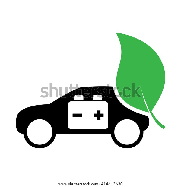 electric car battery green\
leaf icon