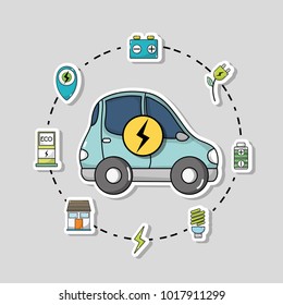 electric car with battery recharge technology