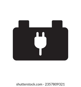 Ilustración de diseño de vectores de baterías de coches eléctricos