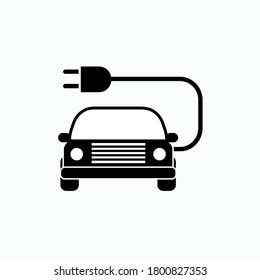 Icono del cargador de coche eléctrico - Vector.