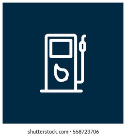 Electric car charger vector icon