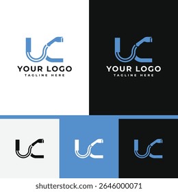 Electric Car Charging Letters UC Logo