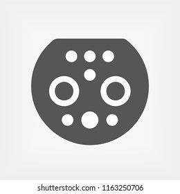 Electric Car charging plug GB T, China. Outline icon