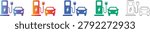Electric Car Charging Point Icon vol 1709