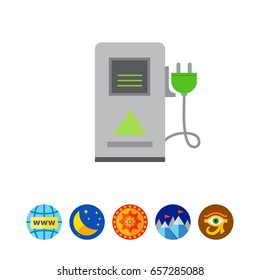Electric car charging station