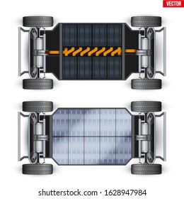 Electric Car Chassis with battery. 