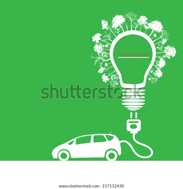 electric car design\
 (light bulb with socket)\
