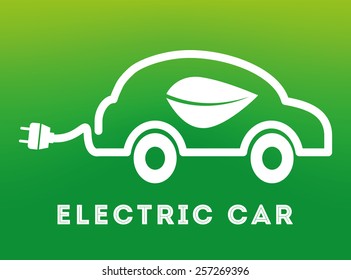 Electric Car Design Vector Illustration Eps10 Stock Vector (Royalty ...