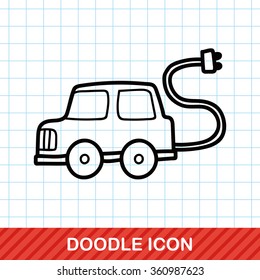 Electric Car doodle
